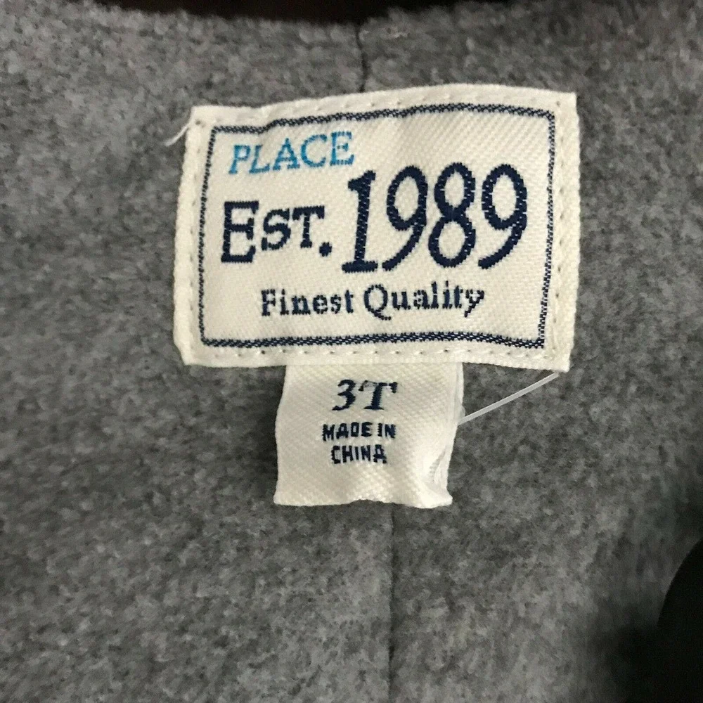 The Childrens Place Snow Bibs Boys Sz‎ 3T Gray Fleece Lined Jumper